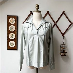 Saks Fifth Ave • Retro Point Collar 1970’s Blouse